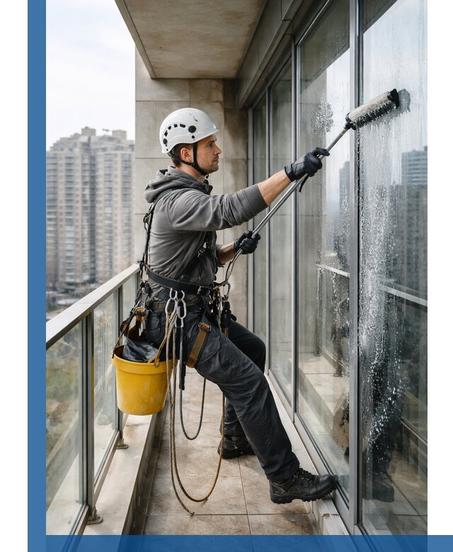 Профессиональная мойка балконного остекления в Копейске