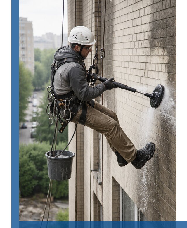 Очистка фасада от копоти в Копейске профессионально и безопасно