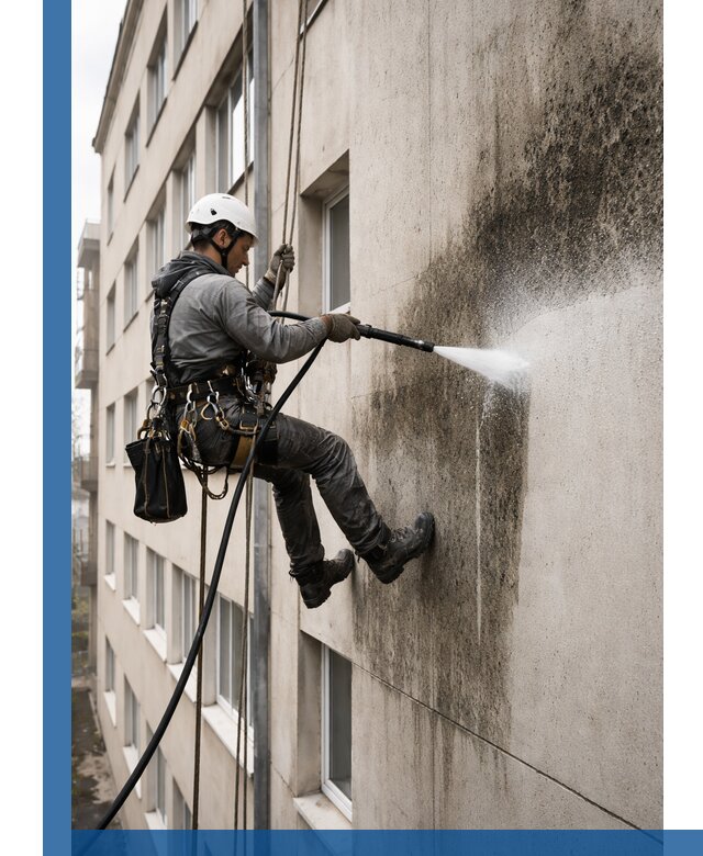 Профессиональная очистка фасадов от плесени в Копейске