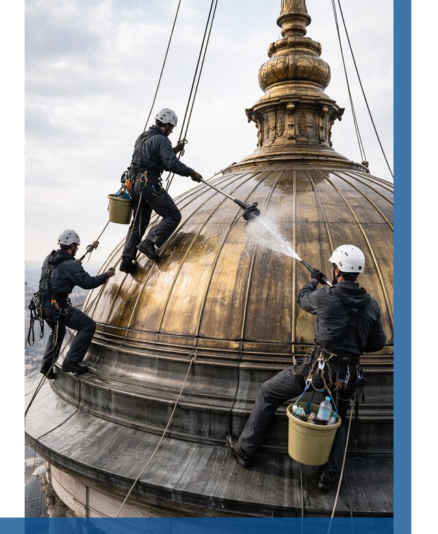 Мойка куполов и шпилей в Копейске от 8210 р. - заказать | ВЫСОТНИК-Кпс