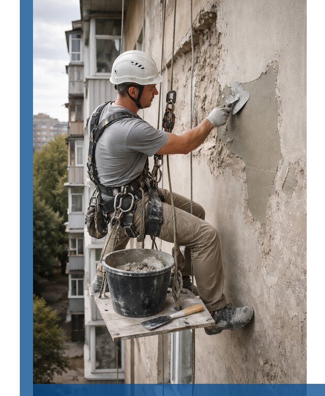 Восстановление фасадной штукатурки в Копейске с гарантией качества