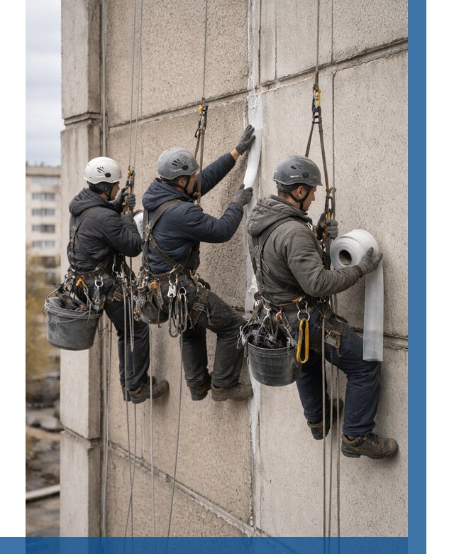 Ремонт межпанельных швов в Копейске от 770 р. | ВЫСОТНИК-Кпс