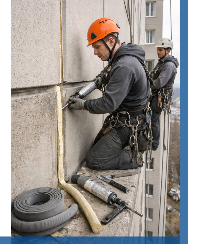 Теплый шов межпанельные швы в Копейске от 718 р. | ВЫСОТНИК-Кпс