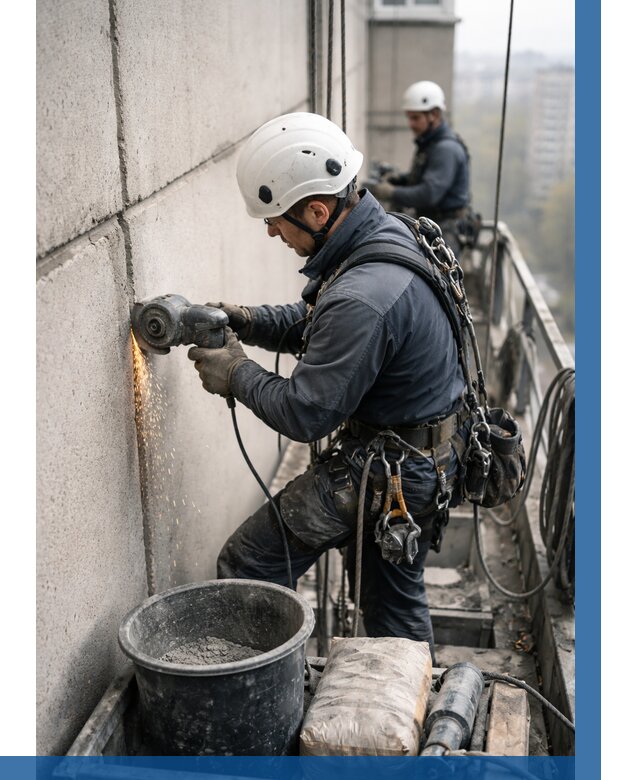 Штробление межпанельных швов в Копейске от 1232 р. | ВЫСОТНИК-Кпс