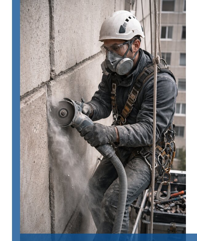 Штробление межпанельных швов в Копейске качественно и быстро