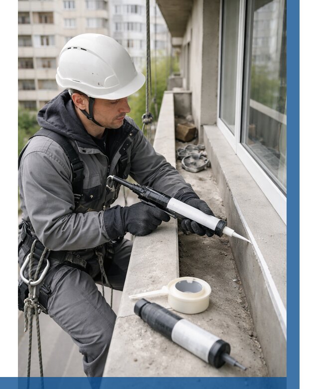 Герметизация швов лоджии в Копейске от 4618 р. | ВЫСОТНИК-Кпс