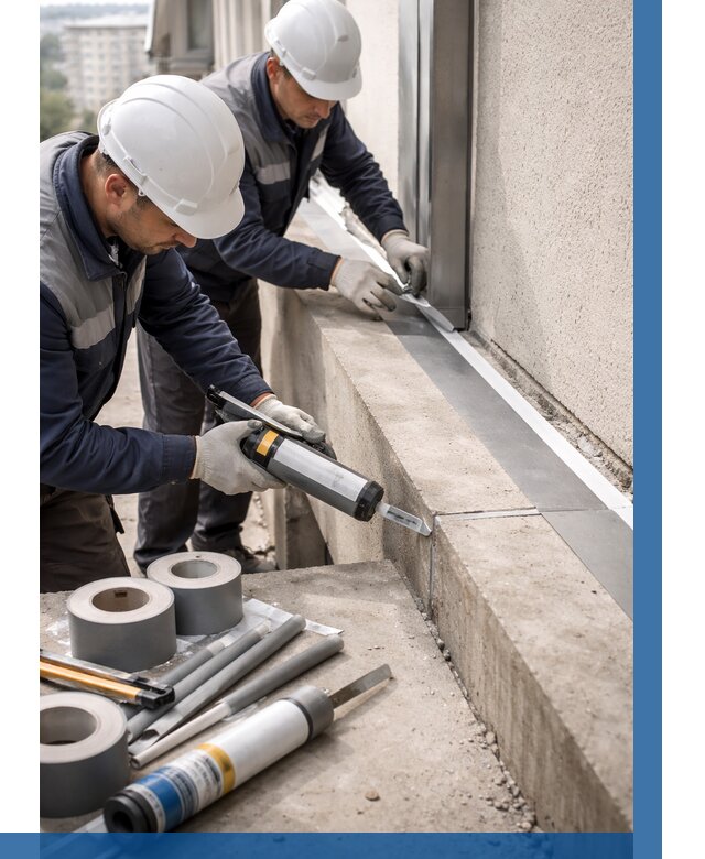 Герметизация примыкания балкона в Копейске от 4618 р. | ВЫСОТНИК-Кпс