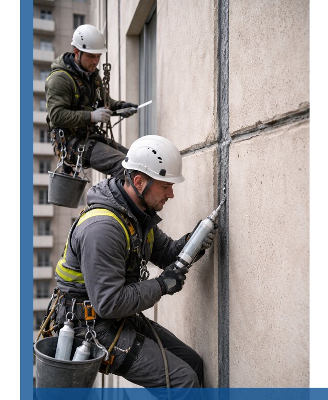 Герметизация деформационных швов фасада в Копейске качественно