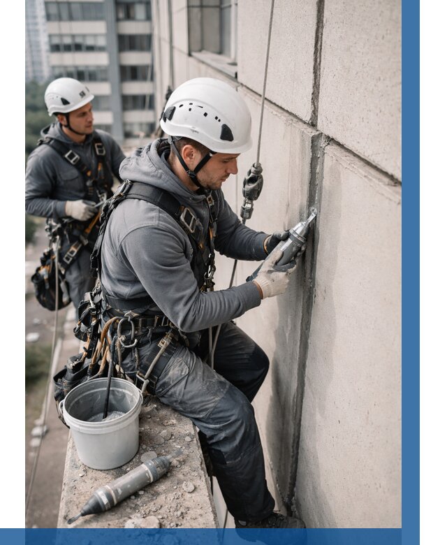 Ремонт деформационных швов здания в Копейске от 1026 р. | ВЫСОТНИК-Кпс