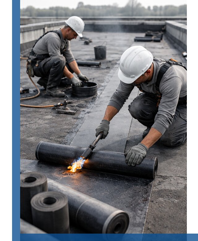 Ремонт рулонной кровли в Копейске герметизация и восстановление