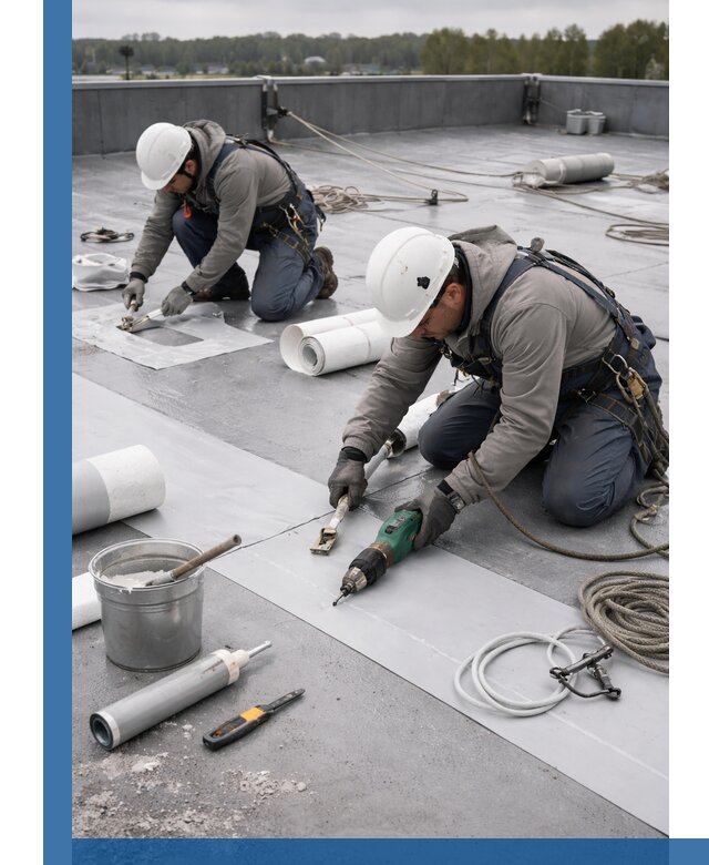 Ремонт мембранной кровли в Копейске качественно и с гарантией