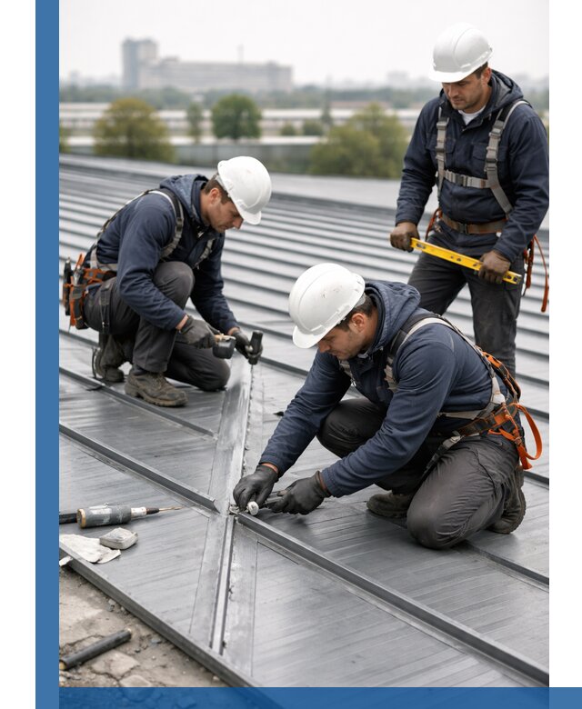 Ремонт фальцевой кровли в Копейске срочно и качественно