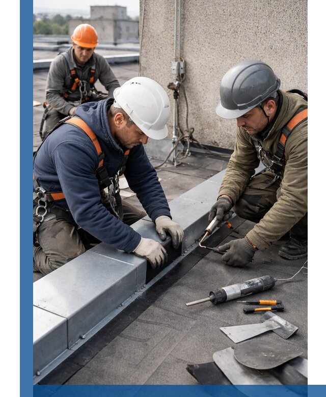 Ремонт кровельных примыканий в Копейске профессионально