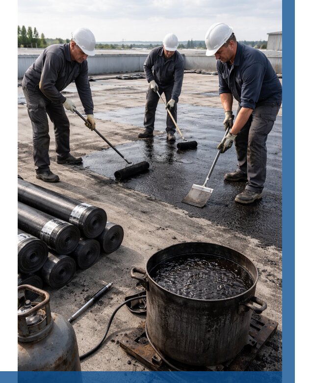 Гидроизоляция кровли мастикой в Копейске от 616 р. | ВЫСОТНИК-Кпс