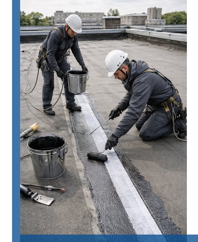 Гидроизоляция кровли мастикой в Копейске надежная защита