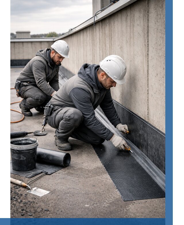 Гидроизоляция примыканий на кровле в Копейске от 924 р. | ВЫСОТНИК-Кпс