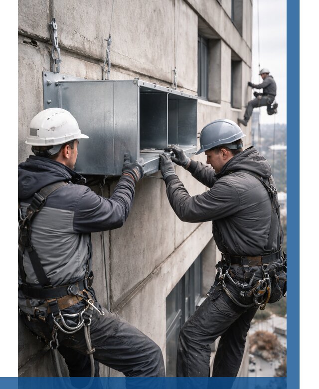 Монтаж вентиляционных коробов в Копейске от 3079 р. | ВЫСОТНИК-Кпс