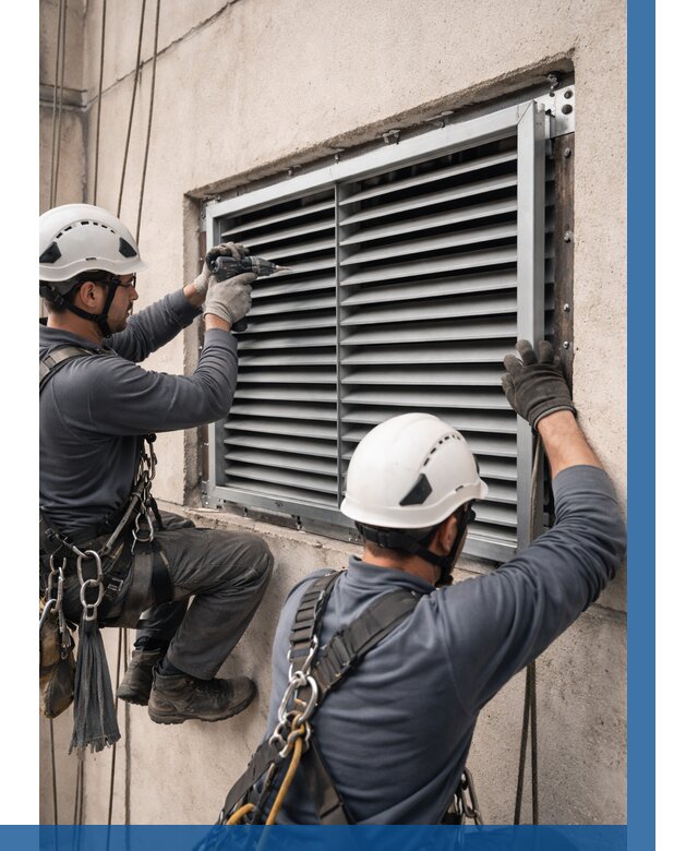 Монтаж вентиляционных решеток в Копейске от 4618 р. | ВЫСОТНИК-Кпс