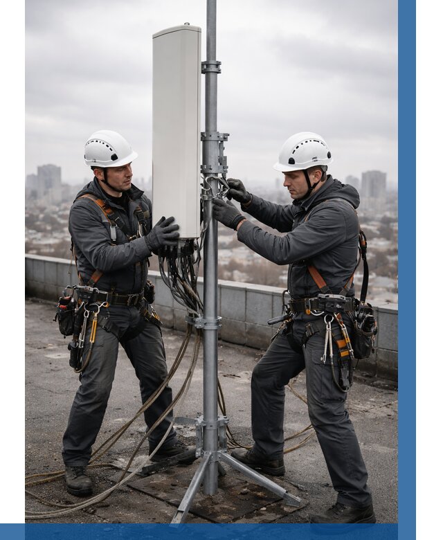 Монтаж антенн связи на крыше в Копейске от 8724 р. | ВЫСОТНИК-Кпс