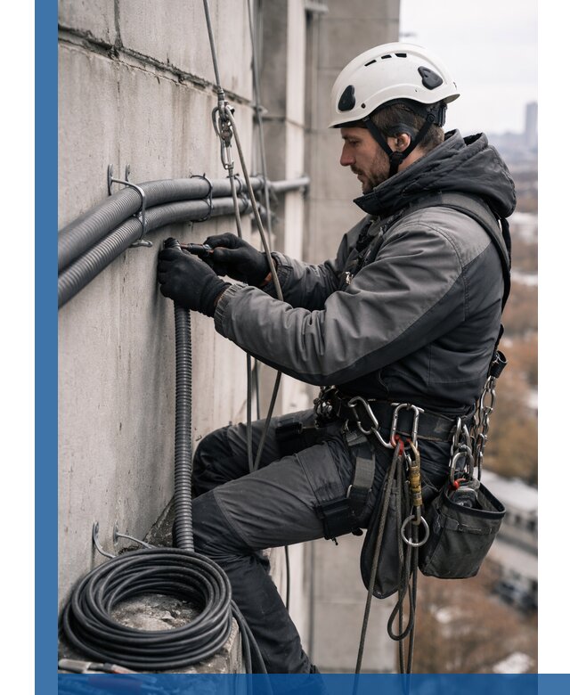 Профессиональный монтаж гофры для кабеля в Копейске с гарантией