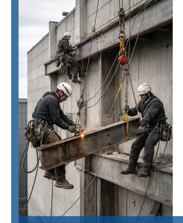 Демонтаж металлоконструкций на высоте в Копейске под ключ