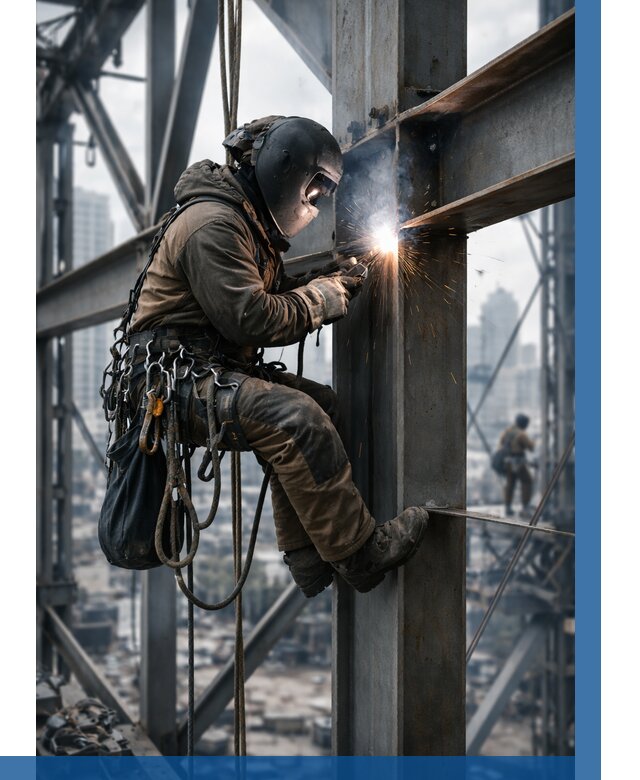 Высотные сварочные работы в Копейске от 3592 р. | ВЫСОТНИК-Кпс