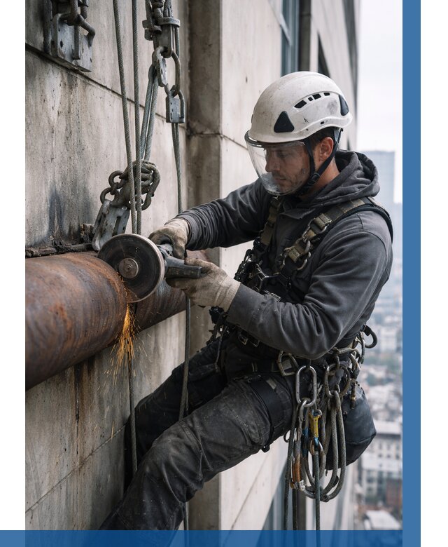 Резка металла на высоте в Копейске по цене от 4618 р. | ВЫСОТНИК-Кпс