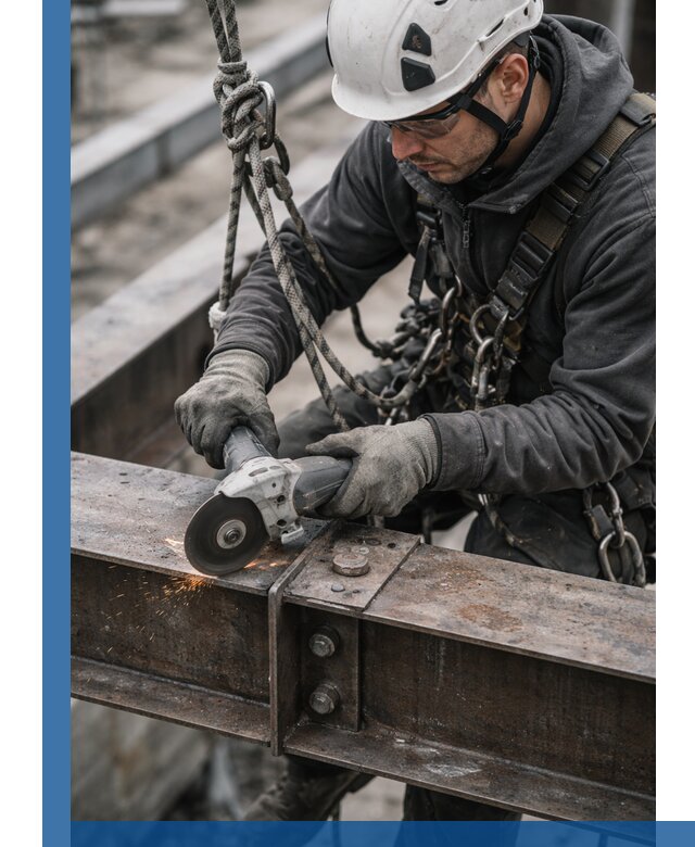 Резка металла на высоте в Копейске для зданий и конструкций