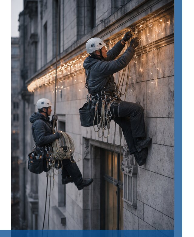 Монтаж новогодней иллюминации в Копейске от 8724 р. | ВЫСОТНИК-Кпс