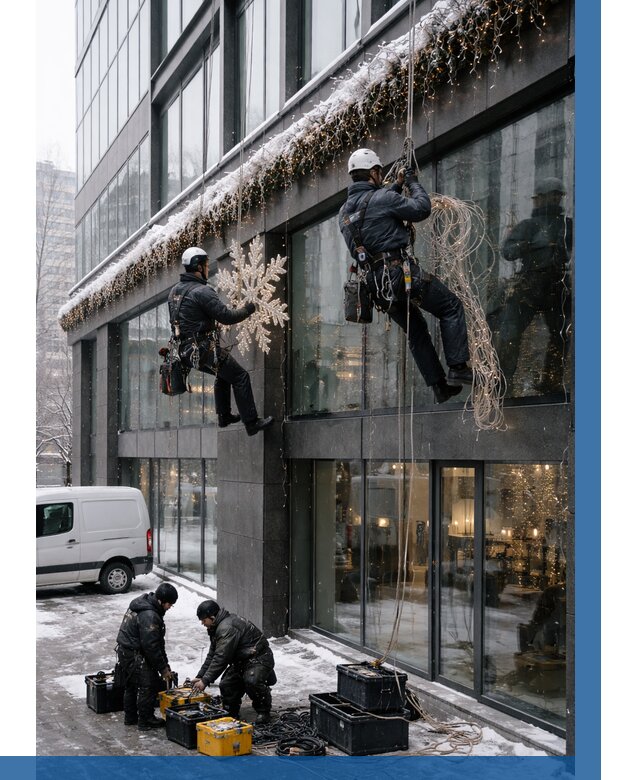 Демонтаж новогоднего оформления в Копейске от 5645 р. | ВЫСОТНИК-Кпс