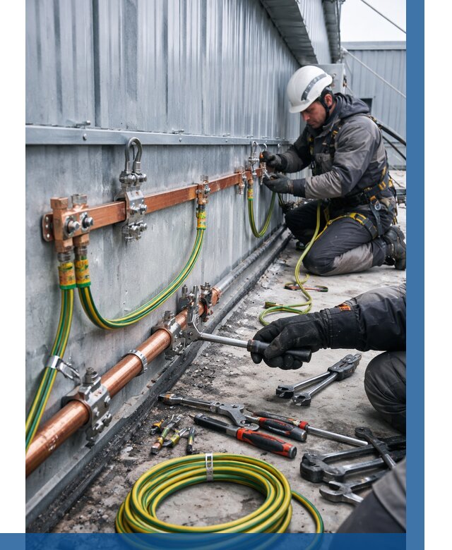 Монтаж заземления здания в Копейске от 25658 р. | ВЫСОТНИК-Кпс