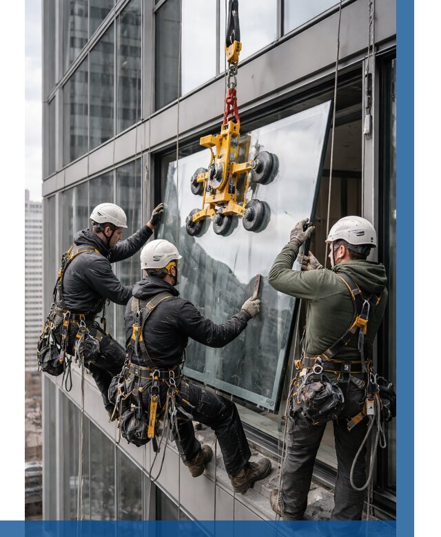 Фасадное остекление зданий под ключ в Копейске от 10263 р. | ВЫСОТНИК-Кпс