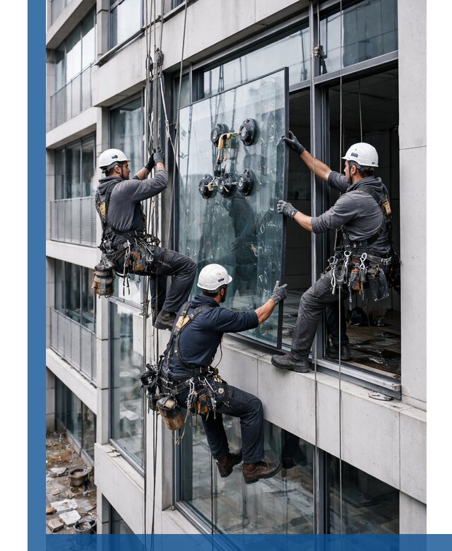 Фасадное остекление и монтаж витражей зданий в Копейске под ключ