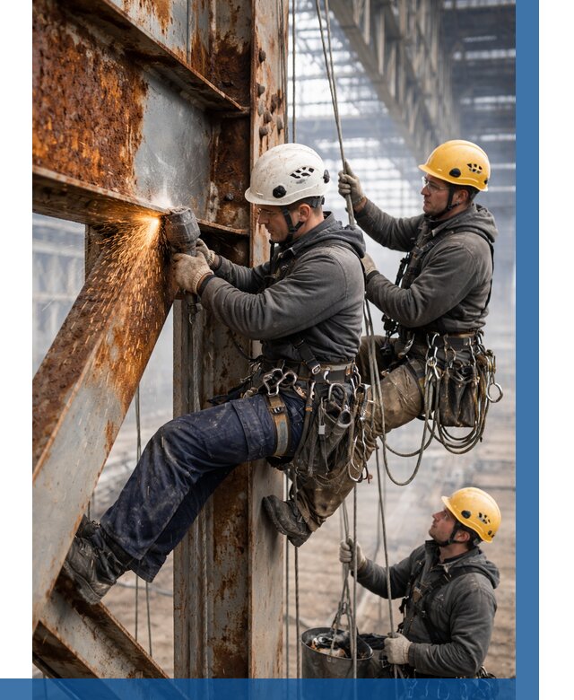 Зачистка металла от ржавчины в Копейске от 359 р. | ВЫСОТНИК-Кпс