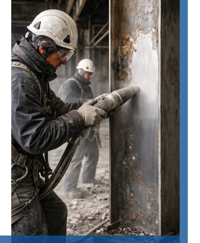 Удаление старой краски с металла в Копейске от 462 р. | ВЫСОТНИК-Кпс