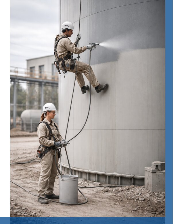 Покраска резервуаров в Копейске от 1232 р. | ВЫСОТНИК-Кпс — заказать