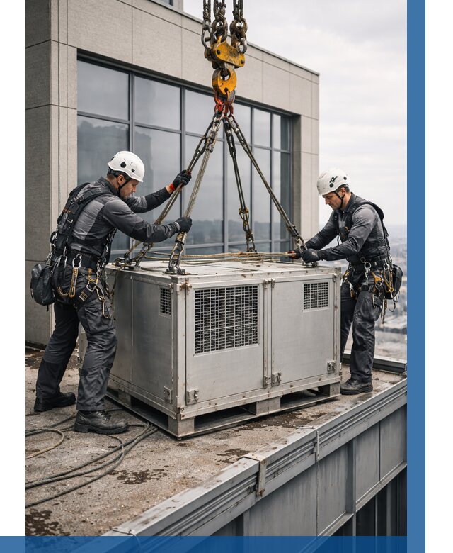 Такелажные работы на высоте в Копейске от 8210 р. | ВЫСОТНИК-Кпс