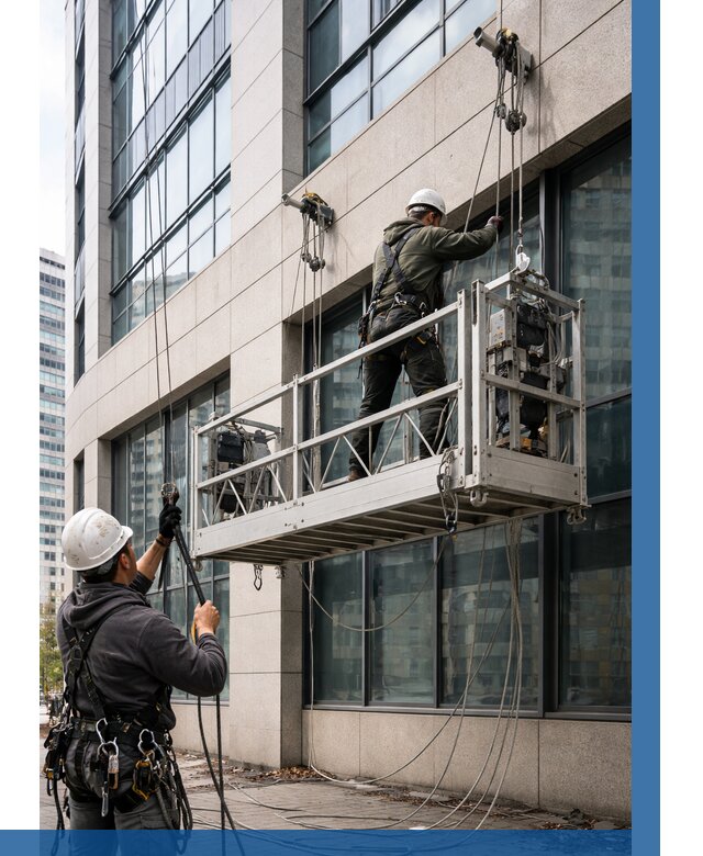 Монтаж и подъем фасадной люльки в Копейске от 12316 р. | ВЫСОТНИК-Кпс