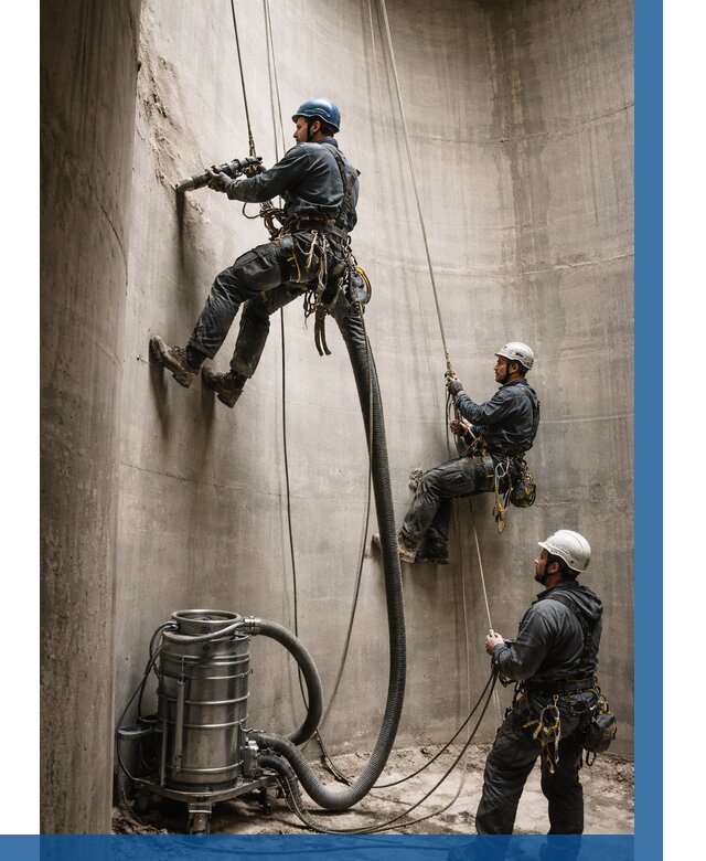 Зачистка силосов в Копейске от 4618 р. Договор и смета ВЫСОТНИК-Кпс