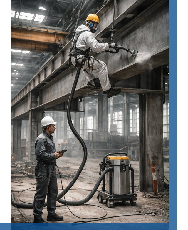 Обеспыливание конструкций в цехе в Копейске от 4310 р. | ВЫСОТНИК-Кпс