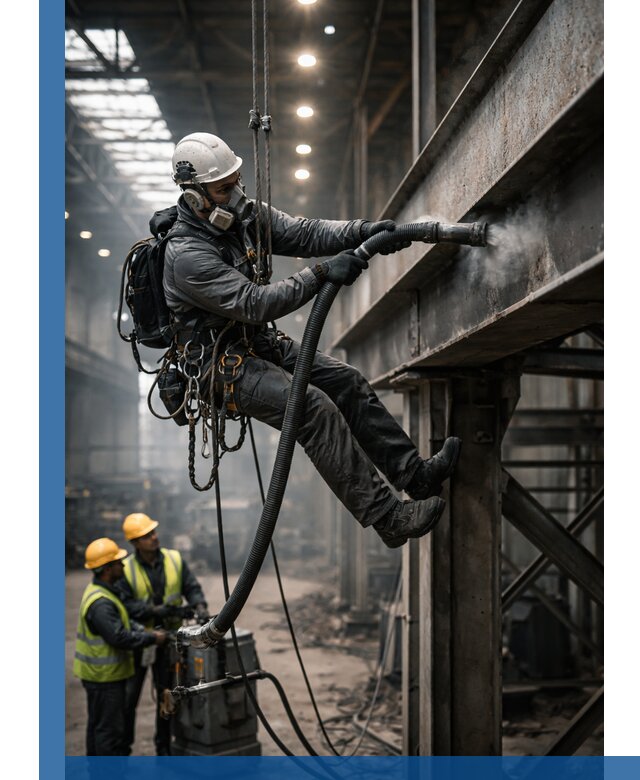 Обеспыливание конструкций в цехах промышленного производства в Копейске