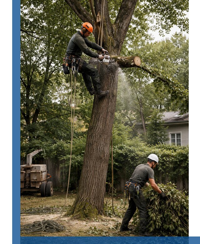 Кронирование деревьев в Копейске, безопасная высотная обрезка