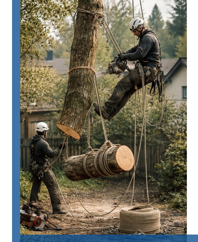 Валка деревьев частями в Копейске, безопасно и аккуратно