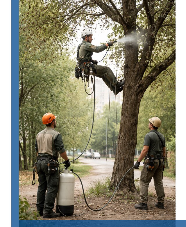 Обработка деревьев от вредителей в Копейске профессиональная защита